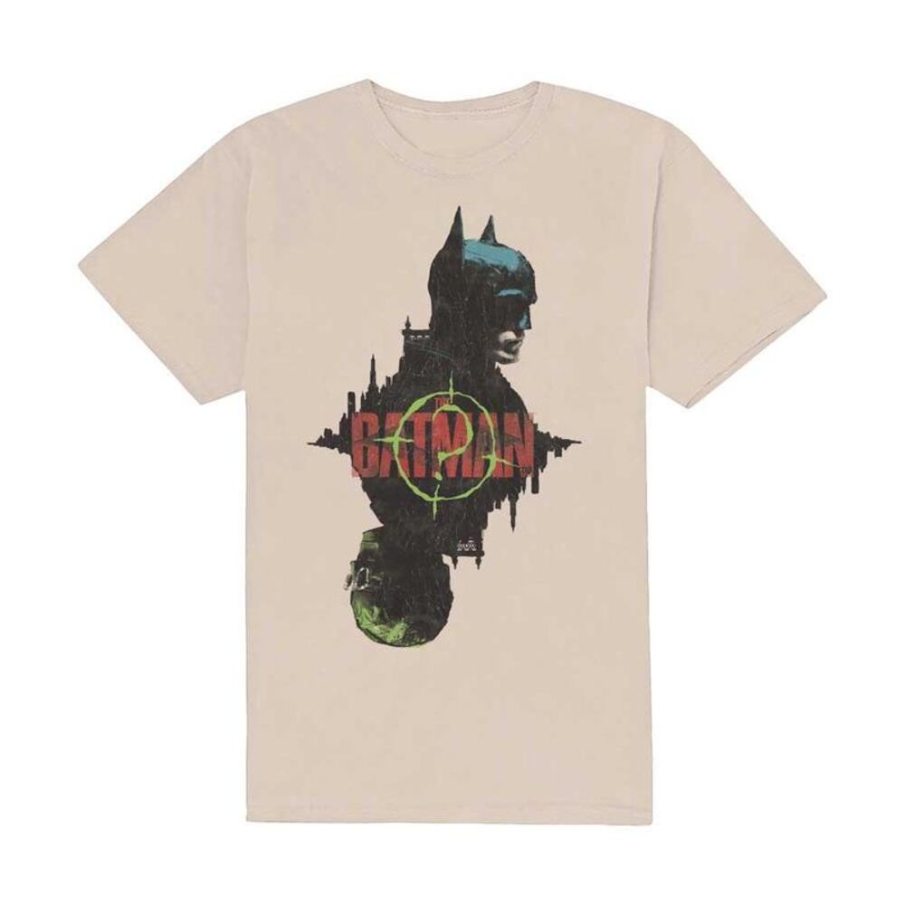 Batman Unisex Adult Question Mark Cotton T-Shirt / Natural